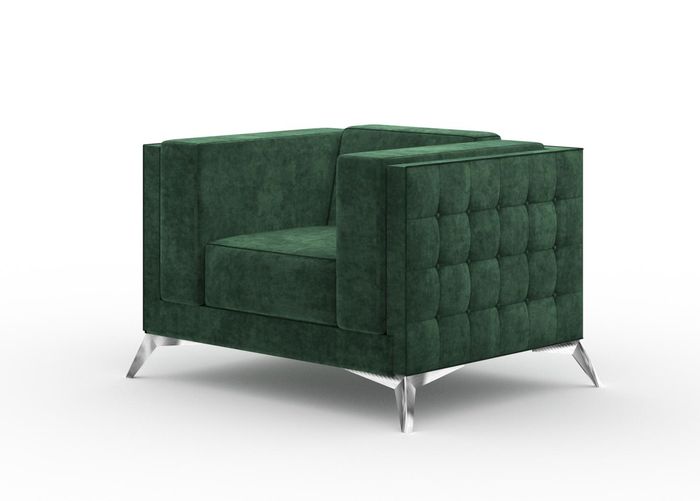 Chesterfield Sessel 1 Sitzer Couchen Polster Neu Fernseh Sofa Textil Stoff Couch