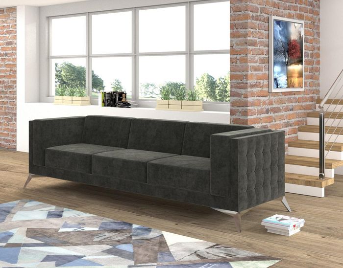 Design Sofa 3 Sitzer Chesterfield Couch Polster Sofas Designsofa Dreisitzer Neu