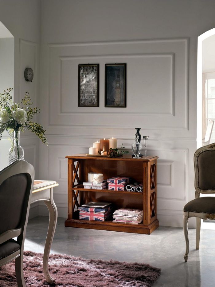 Bücherregal Vitrine Vitrinen Schränke Klassische Schrank Bücherschrank Holz Neu