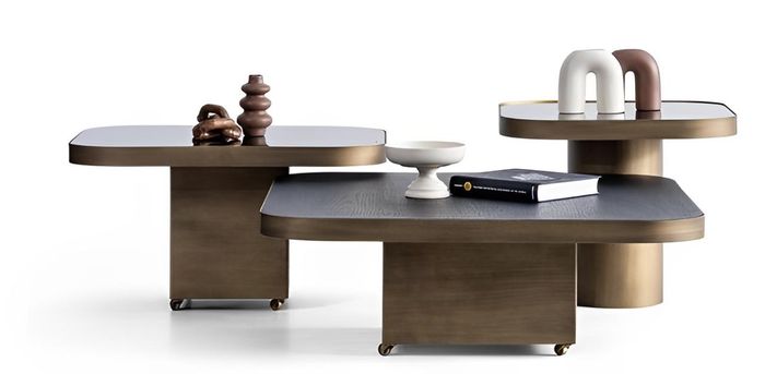 Tischset Couchtisch + 2 Beistelltische im Set 3tlg. Set Wohnzimmer Tisch
