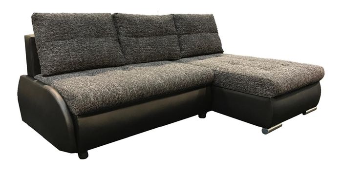 -Design Ecksofa Schlafsofa Bettfunktion Couch Leder Textil Polster Sofas Neu
