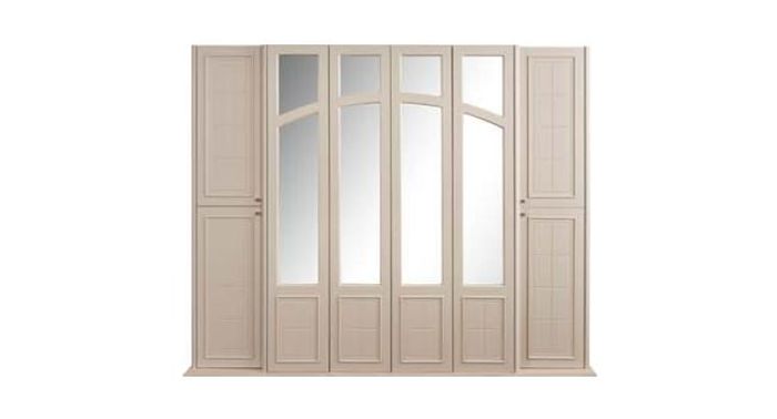 Kleiderschrank 6 türiger Schrank Schlafzimmer Möbel Kleiderschränke