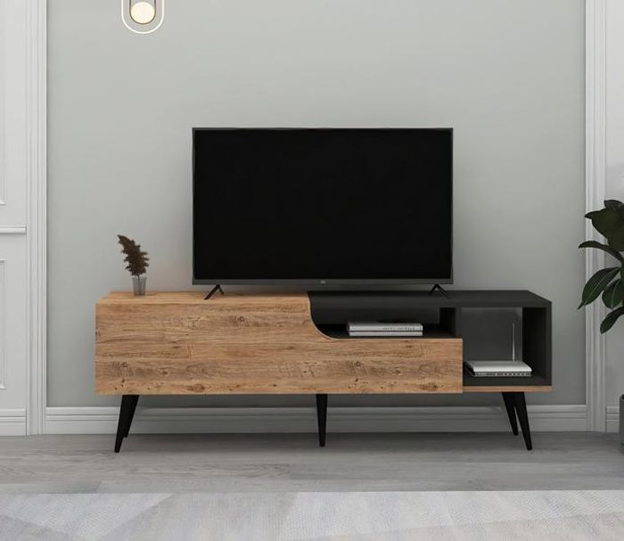 TV Lowboard Hochwertig Holz Modern Wohnzimmer Sideboard Luxuriös Einzigartig