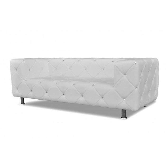 Chesterfield Sofa Ledersofa Designer Kristallen Couch Polster Sofas Couchen Neu