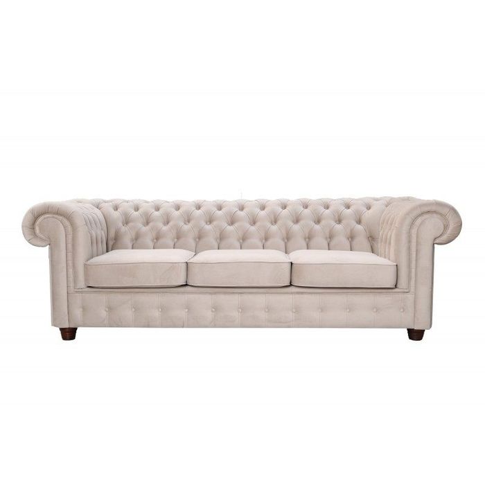 Design Klassiker 3 Sitzer Chesterfield Big XXL Couch Leder Textil Sofas Couchen