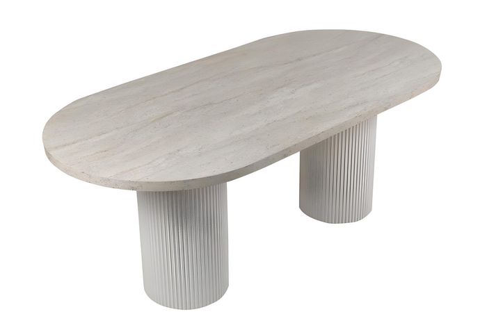 Esstisch Weiß Modern Luxus Design Tisch für Wohnzimmer Küche