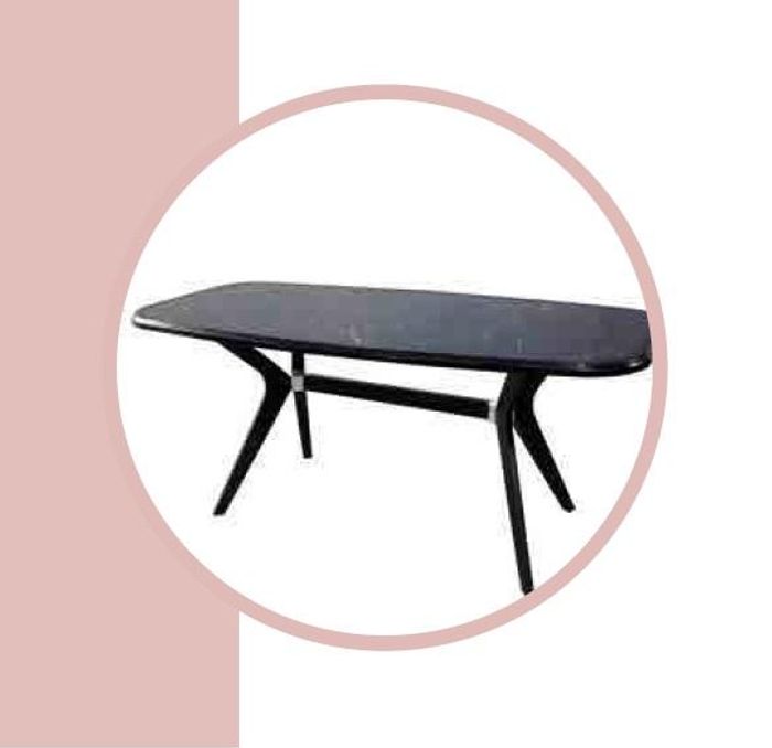 Schwarzer Esstisch 160x85 Esszimmer Tisch Esstische Tische Möbel Holz