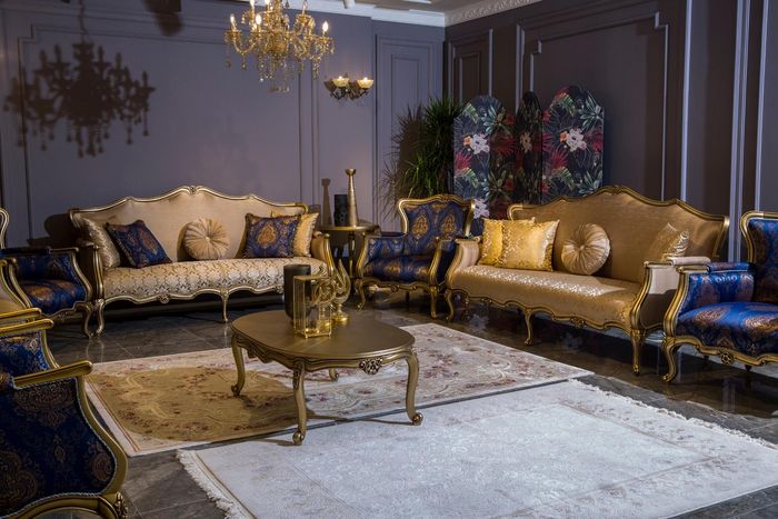 Sofagarnitur 3+3+1 Sitzer Couchtisch Garnitur Sofa Sessel Sofas Set Möbel 4tlg