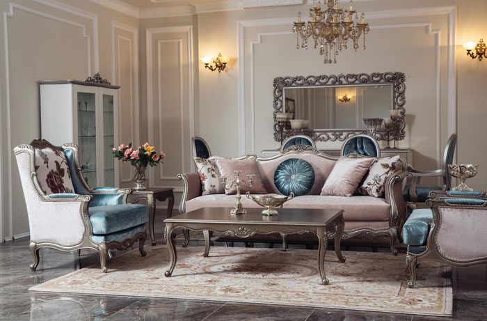Sofagarnitur Sofa Luxus Sofas Sessel 3+1+1 Sitzer Couchtisch Design Set 4tlg Neu