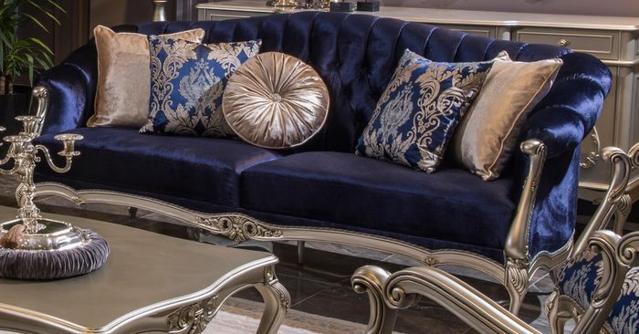 Polster Designer Möbel Dreisitzer Sofa 3 Sitzer Sofas Luxus Textil Couchen Neu