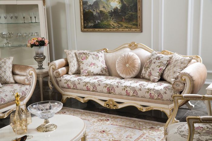 Sofa 3 Sitzer Sofas Luxus Dreisitzer Polster Design Wohnzimmer Klassisches Möbel