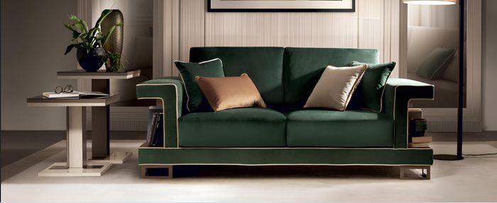 Luxus Sofa 2 Sitzer Möbel Design Polster Textil Sofas Couchen neues Doppelsofa