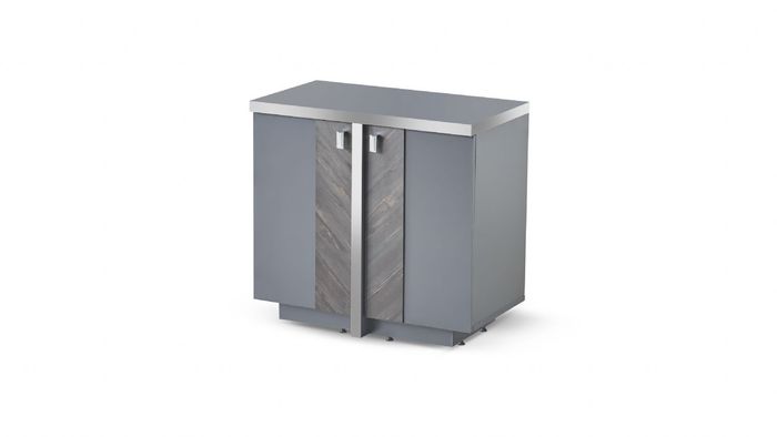 Kommode Modern Design Stil Grau Aktenschrank Einfarbig Stauraum Türen