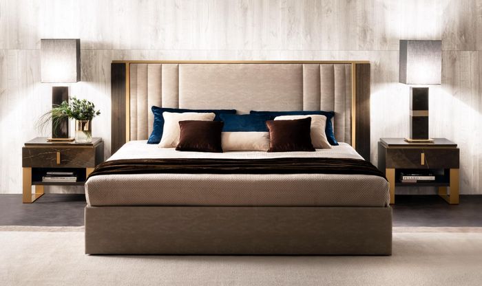 Bett 2x Nachttisch Design Schlafzimmer 3tlg. Klassischer Luxus Betten Set Möbel