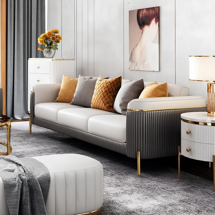 Sofagarnitur 321 Sitzer Set Design Sofa Polster Couchen Couch Modern Tisch Neu