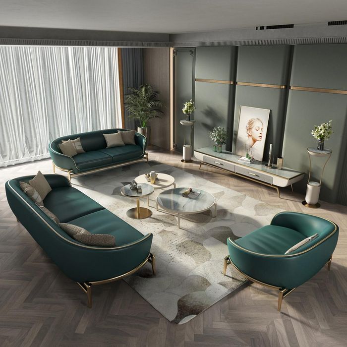 Sofagarnitur 321 Sitzer Set Design Sofa Polster Couchen Couch Modern Luxus Tisch