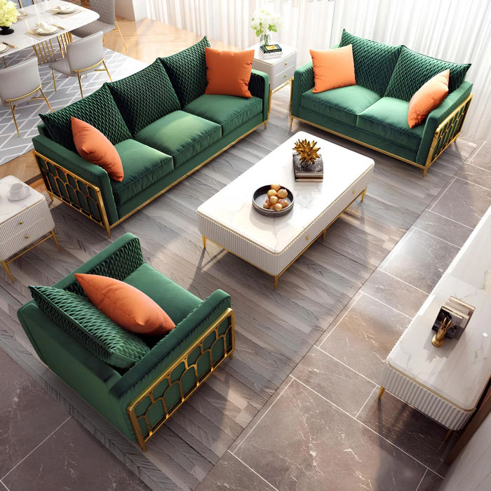Sofa Leder Couch Polster Sitz 3+1 Sitzer Garnitur Design Couchen Sofas Gruppe
