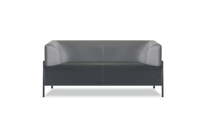 Luxuriöser Zweisitzer Designer Arbeitszimmer Leder 2-Sitzer Sitzmöbel