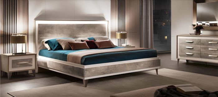 arredoclassic Italienisches Schafzimmer Möbel Design Garnitur Bett Nachttisch