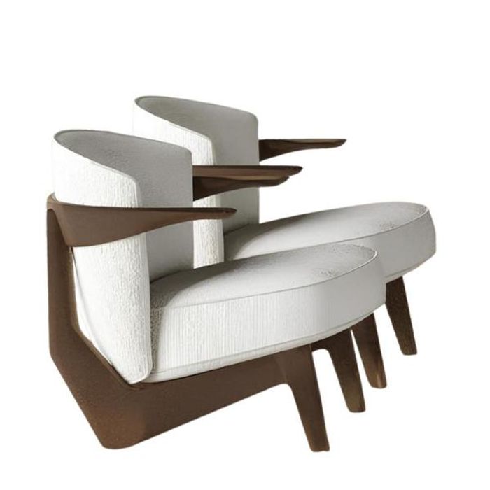 Sessel in modernem Design Sanfter Luxus ohne Schnickschnack