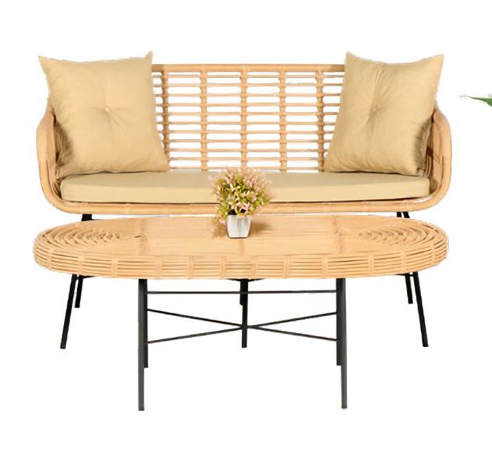 GartenMöbel Sofa 2 Sitzer Couchtisch Sitzmöbel Sofagarnitur Terrasse Tisch Neu