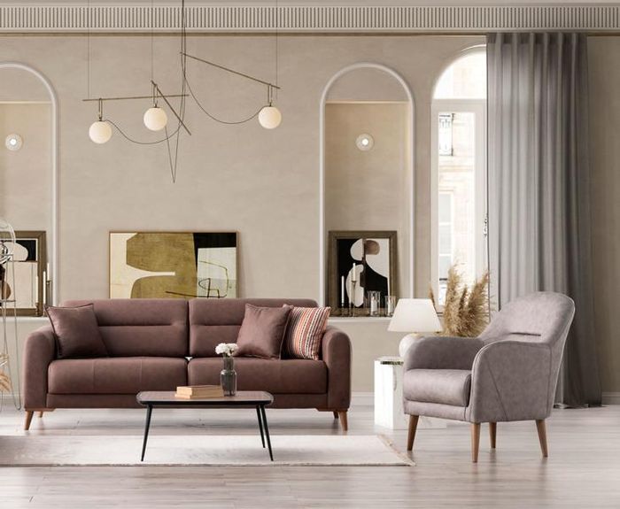 Bequeme Sofagarnitur 3+1 Sitzer für stilvolles Wohnen und Komfort