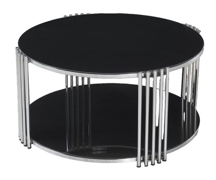 Couchtisch Elegantes Schwarz Luxus Design Metall Möbel Wohnzimmer Couchtische