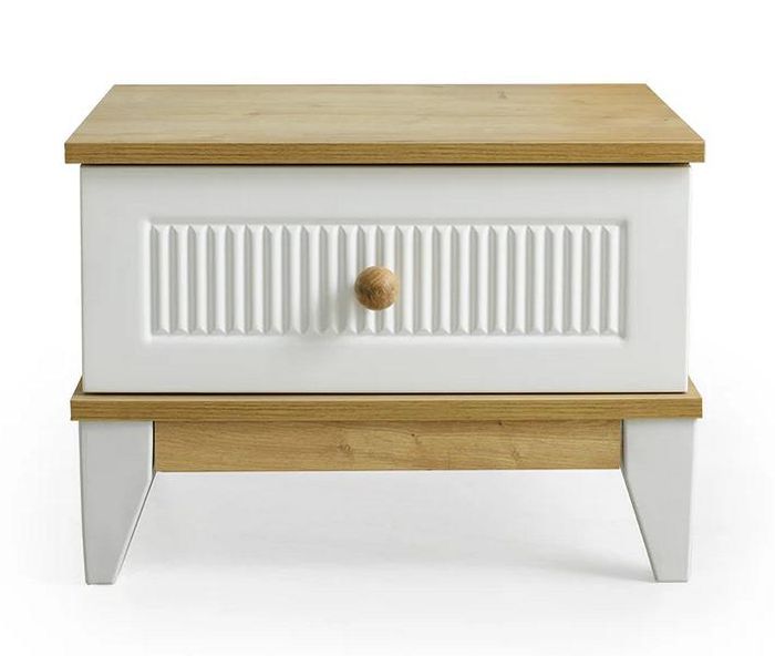 Design Modern Möbel Nachttisch Kinder Beistell Jugendzimmer Weiß Holz