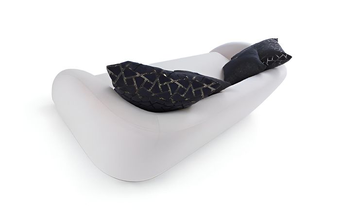 Weißer weicher 3-Sitzer-Sofa Stoffsofa Wohnzimmermöbel Sofas für zu Hause