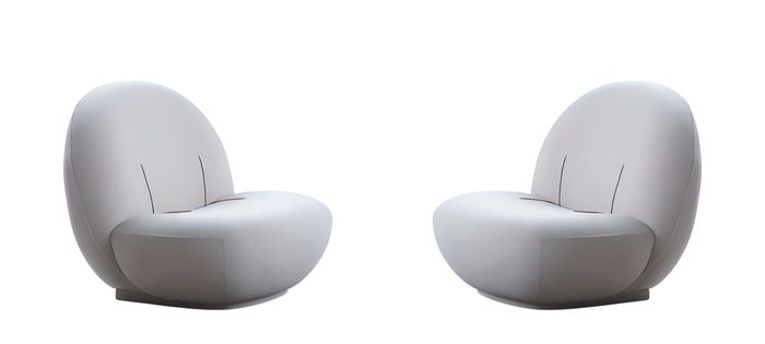 Weicher weißer Sessel Sessel-Set Wohnzimmermöbel Designermöbel