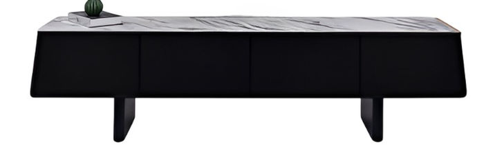 Schwarz-weißer Sideboard Holz-Sideboard Möbel für Esszimmer und Wohnzimmer
