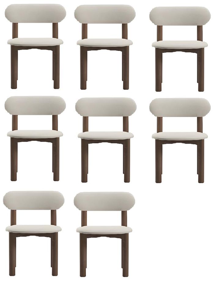 Weißes Stuhlset Moderner Luxuriöse Holzstuhl Stühle für Esszimmer und Küche
