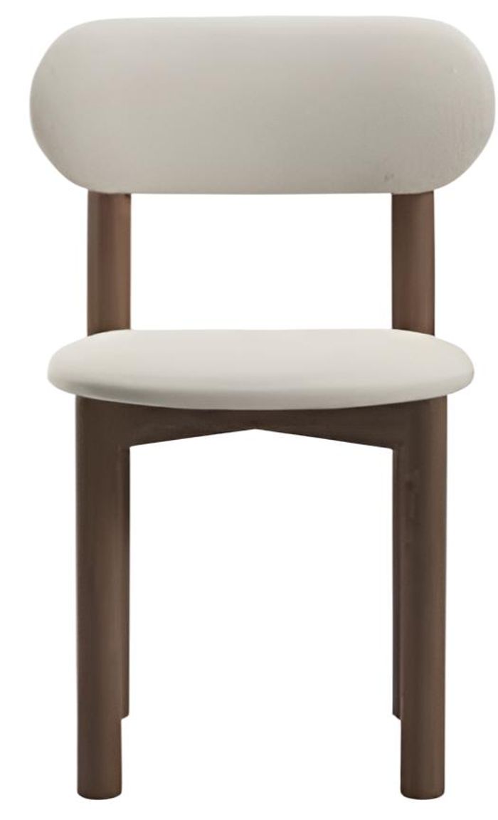 Stilvoller weißer Stuhl Holzstuhl Stühle für Esszimmer und Küche Wohnmöbel