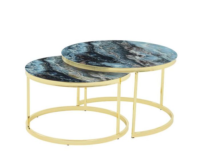 Modern Couchtisch 2x Couchtische Wohnzimmer Hochwertig luxuriöse Möbel Designer