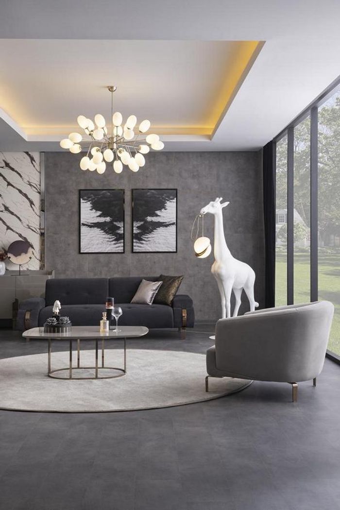 Sofagarnitur Sofa 3 Sitzer Sessel Couchtisch Couch Polster Wohnzimmer