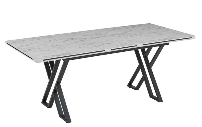 Esstisch Modern Esszimmertisch Ausziehbar Essecke Esszimmermöbel Tisch Metall