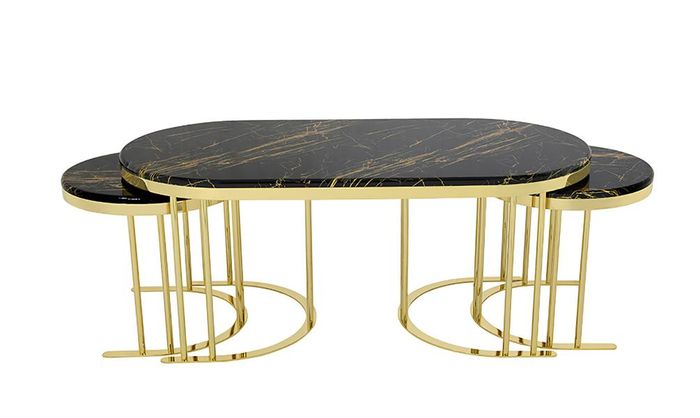 Couchtisch Kaffeetisch 3x Beistelltisch Designer Wohnzimmertisch Tische Modern