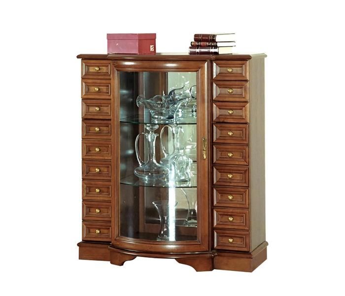 Vitrine Schubladenschrank Glasvitrine Schaukästchen Glasschrank Regalvitrine
