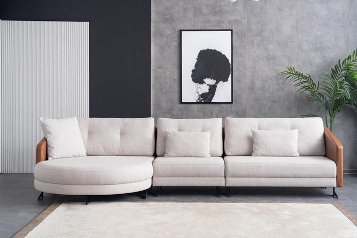 Ecksofa Couch Sofa L-Form Sofa Modular Mit Kissen Modern Design