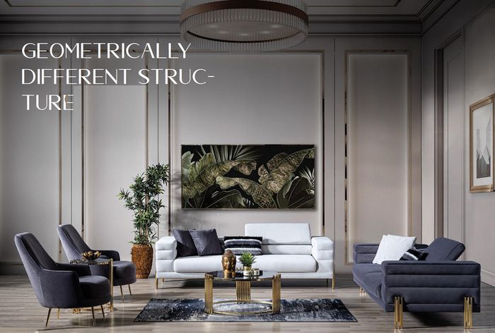Sofagarnitur Komplette Couchgarnitur Sofa Sitzer Stoff Modern Set 4tlg