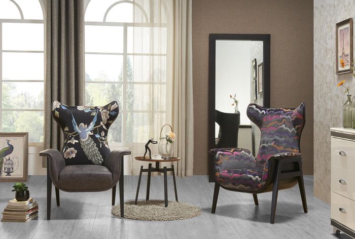 Sessel Design Schlagen Relax Club Lounge Einsitzer Polster Stoff Textil 70 x 90