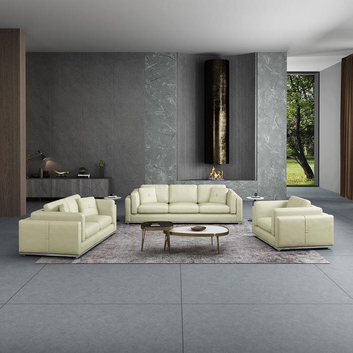Modern Dreisitzer Sofa 3 Sitzer Couchen (ohne 2+1Sitzer) Polster Sofas Echtleder