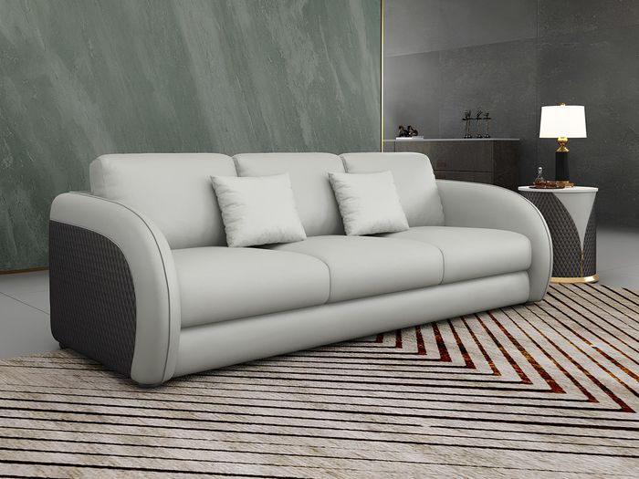Dreisitzer Italienische Stil Möbel Sofa 3 Sitzer Modernes Sofa Ledersofa Couch