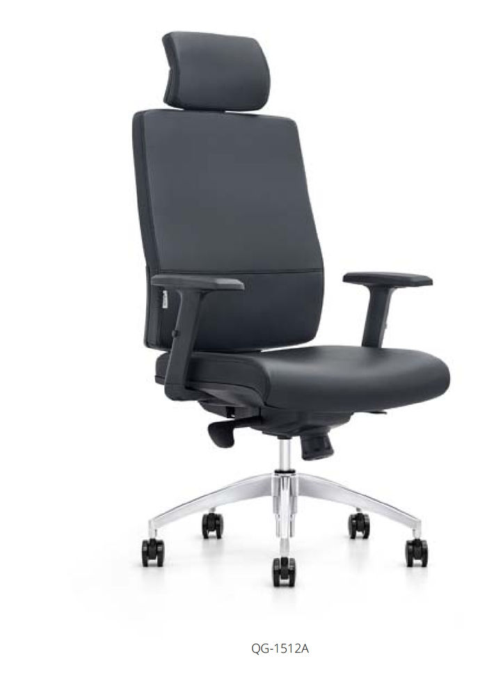 Kunstleder-Sessel in Schwarz mit Edelstahlrahmen modern