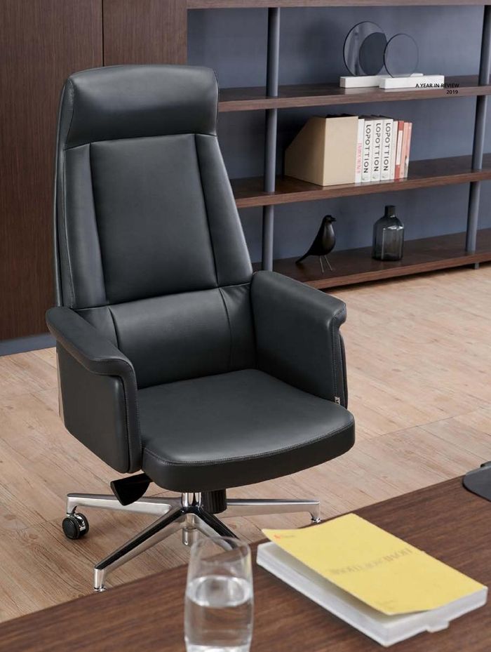 Kunstleder Sessel in Schwarz modern eleganter Sitzkomfort