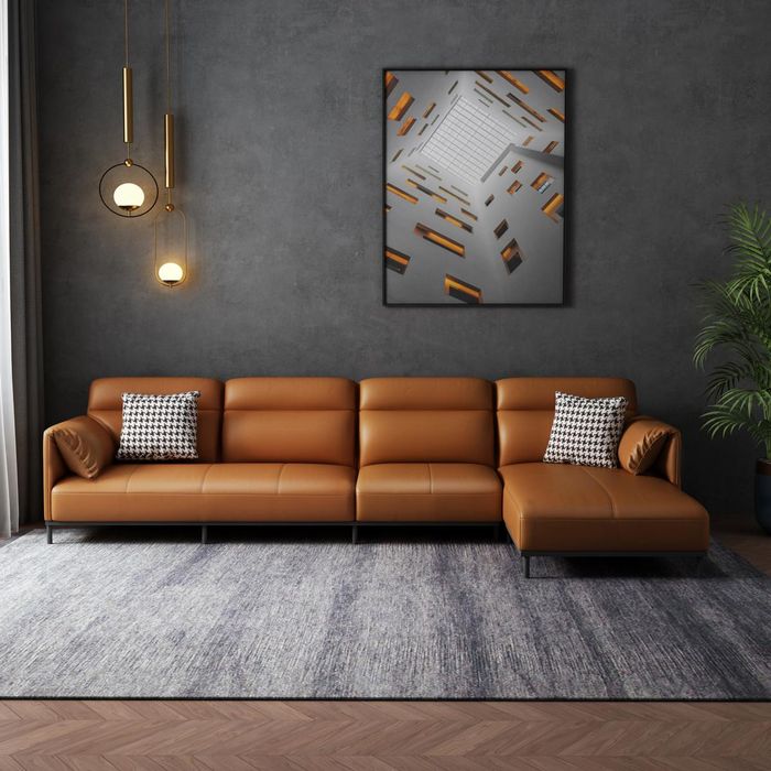 Wohnzimmer Lederpolster Design Ecksofa Eckcouch Couch Sofa L Form Wohnlandschaft