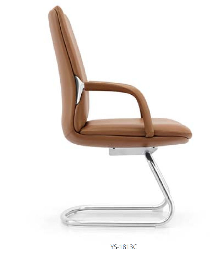 Kunstleder-Sessel mit Edelstahlgestell modern und elegant