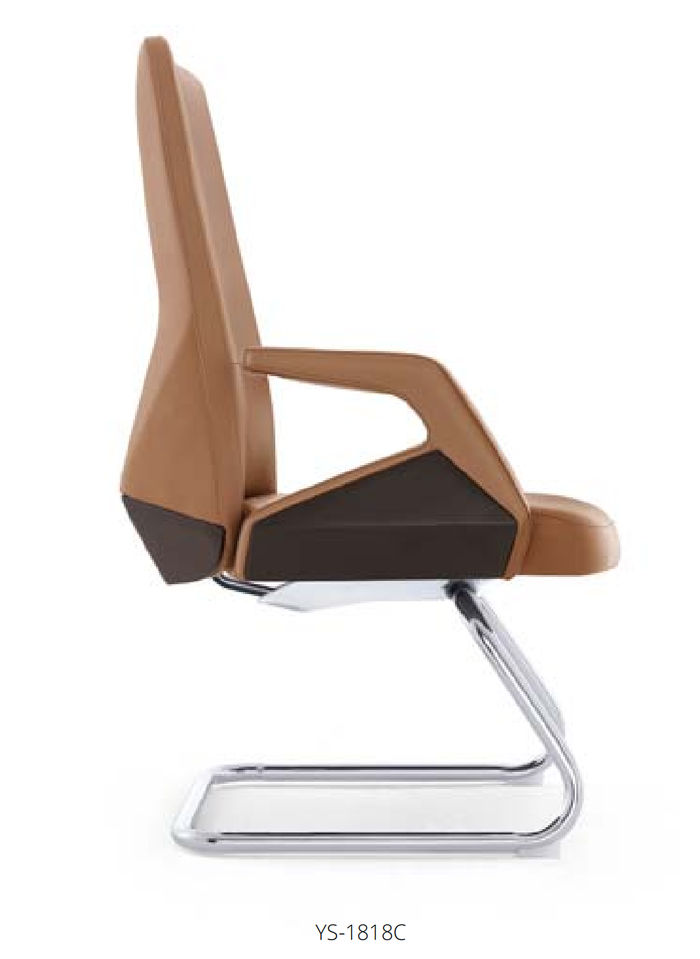 Kunstleder-Sessel in Schwarz mit Edelstahlrahmen modern und elegant