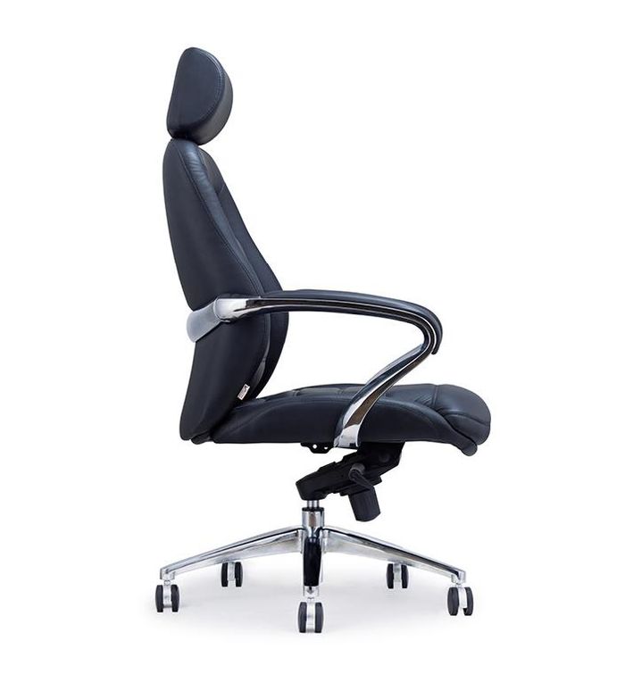 Kunstleder Sessel in Schwarz modern elegant