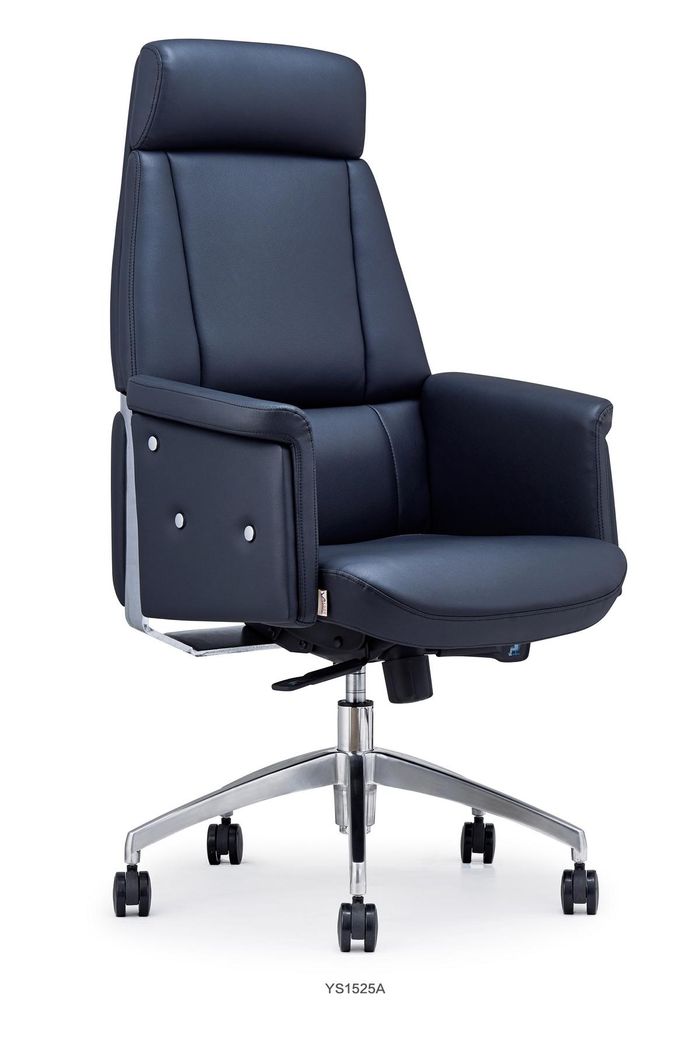 Leder Sessel modern in Schwarz